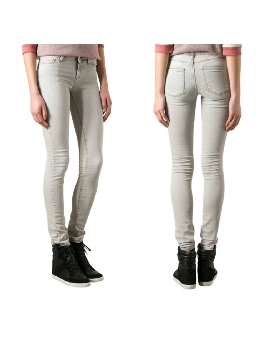 IRO Distressed Faded Skinny Jean Long 26